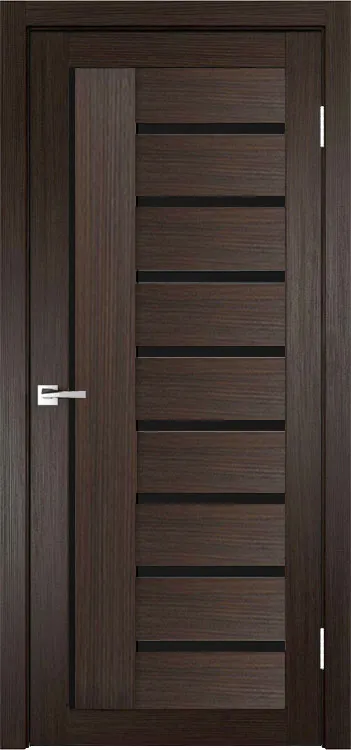 Фото Межкомнатная дверь Легенда Y-5 тон Грей Остекление Лакобель черное